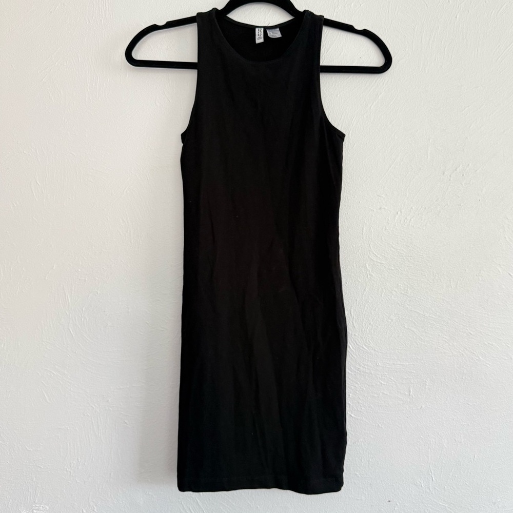 Divided Black High Neck Sleeveless Bodycon Mini Dress Extra Small